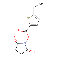 Chemical structure of 2,5-dioxopyrrolidin-1-yl 5-ethylthiophene-2-carboxylate - CSSB00129248558