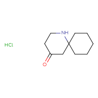 Chemical structure of 1-azaspiro[5.5]undecan-4-one hydrochloride - CSSB00102564427