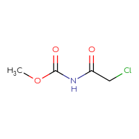 Chemical structure of methyl N-(2-chloroacetyl)carbamate - CSSB00000010850