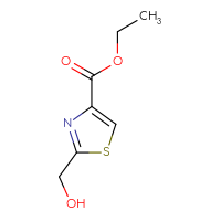Chemical structure of ethyl 2-(hydroxymethyl)-1,3-thiazole-4-carboxylate - CSSB00012605347
