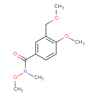 Chemical structure of N,4-dimethoxy-3-(methoxymethyl)-N-methylbenzamide - CSSB21151592883