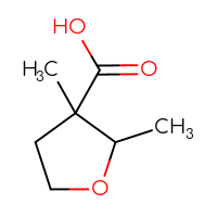 Chemical structure of 2,3-dimethyloxolane-3-carboxylic acid - CSSB00000700489