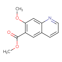 Chemical structure of methyl 7-methoxyquinoline-6-carboxylate - CSSB14948340789