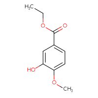 Chemical structure of ethyl 3-hydroxy-4-methoxybenzoate - CSSB00011997381