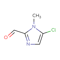 Chemical structure of 5-chloro-1-methyl-1H-imidazole-2-carbaldehyde - CSSB00000724582