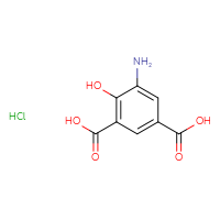 Chemical structure of 5-amino-4-hydroxybenzene-1,3-dicarboxylic acid hydrochloride - CSSB00102952120