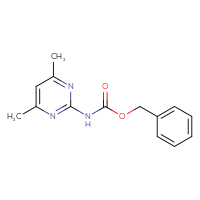 Chemical structure of benzyl N-(4,6-dimethylpyrimidin-2-yl)carbamate - CSSB00000022406