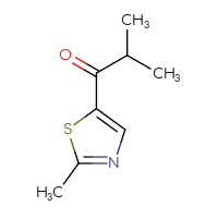 Chemical structure of 2-methyl-1-(2-methyl-1,3-thiazol-5-yl)propan-1-one - CSSB00014328412