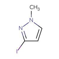 Chemical structure of 3-iodo-1-methyl-1H-pyrazole - CSSB00000765518