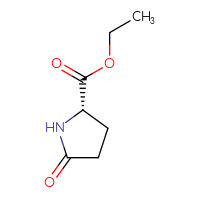 Chemical structure of ethyl (2S)-5-oxopyrrolidine-2-carboxylate - CSSB00011933944