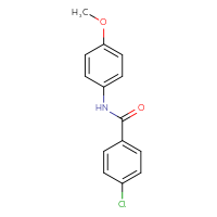 Chemical structure of 4-chloro-N-(4-methoxyphenyl)benzamide - CSSB00027988510