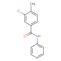 Chemical structure of 3-chloro-4-methyl-N-phenylbenzamide - CSSB00003389259