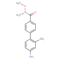 Chemical structure of 4'-amino-N-methoxy-N,2'-dimethyl-[1,1'-biphenyl]-4-carboxamide - CSSB06718239447