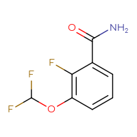 Chemical structure of 3-(difluoromethoxy)-2-fluorobenzamide - CSSB00010148467