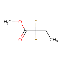 Chemical structure of methyl 2,2-difluorobutanoate - CSSB00011161849