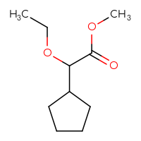 Chemical structure of methyl 2-cyclopentyl-2-ethoxyacetate - CSSB00030515233