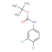 Chemical structure of tert-butyl N-(3,4-dichlorophenyl)carbamate - CSSB00000243827