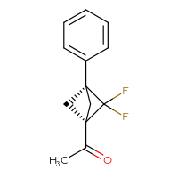 Chemical structure of 1-[(1s,3s)-2,2-difluoro-3-phenylbicyclo[1.1.1]pentan-1-yl]ethan-1-one - CSSB06729295809