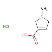 Chemical structure of 1-methyl-2,5-dihydro-1H-pyrrole-3-carboxylic acid hydrochloride - CSSB06657271648