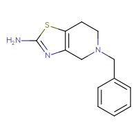 Chemical structure of 5-benzyl-4H,5H,6H,7H-[1,3]thiazolo[4,5-c]pyridin-2-amine - CSSB00000045070