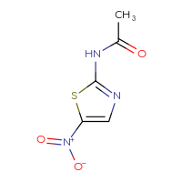 Chemical structure of N-(5-nitro-1,3-thiazol-2-yl)acetamide - CSSB00000024997