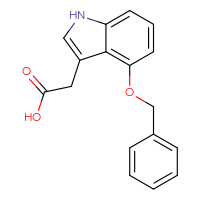 Chemical structure of 2-[4-(benzyloxy)-1H-indol-3-yl]acetic acid - CSSB00010955767