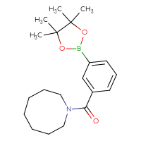 Chemical structure of 1-[3-(4,4,5,5-tetramethyl-1,3,2-dioxaborolan-2-yl)benzoyl]azocane - CSSB02229500790