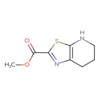 Chemical structure of methyl 4H,5H,6H,7H-[1,3]thiazolo[5,4-b]pyridine-2-carboxylate - CSSB00020924920