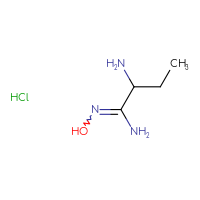 Chemical structure of 2-amino-N'-hydroxybutanimidamide hydrochloride - CSSB20963518335