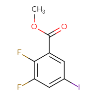 Chemical structure of methyl 2,3-difluoro-5-iodobenzoate - CSSB00012344718
