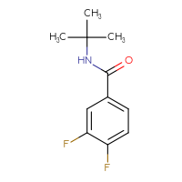 Chemical structure of N-tert-butyl-3,4-difluorobenzamide - CSSB00000194120