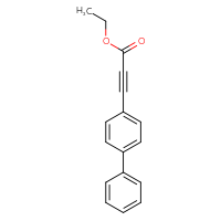 Chemical structure of ethyl 3-{[1,1'-biphenyl]-4-yl}prop-2-ynoate - CSSB00001914715