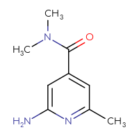 Chemical structure of 2-amino-N,N,6-trimethylpyridine-4-carboxamide - CSSB00013038618