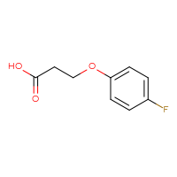 Chemical structure of 3-(4-fluorophenoxy)propanoic acid - CSSB00000737396