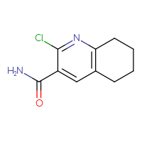 Chemical structure of 2-chloro-5,6,7,8-tetrahydroquinoline-3-carboxamide - CSSB00010571024