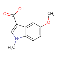 Chemical structure of 5-methoxy-1-methyl-1H-indole-3-carboxylic acid - CSSB00010164237