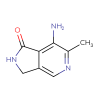Chemical structure of 7-amino-6-methyl-1H,2H,3H-pyrrolo[3,4-c]pyridin-1-one - CSSB00000685824