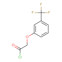 Chemical structure of 2-[3-(trifluoromethyl)phenoxy]acetyl chloride - CSSB00010062612