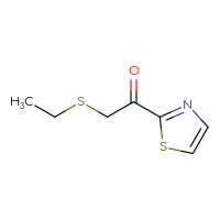 Chemical structure of 2-(ethylsulfanyl)-1-(1,3-thiazol-2-yl)ethan-1-one - CSSB00116707531
