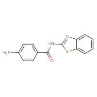 Chemical structure of 4-amino-N-(1,3-benzothiazol-2-yl)benzamide - CSSB00015200570