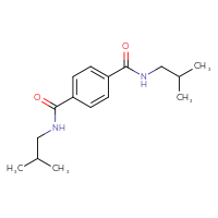Chemical structure of N1,N4-bis(2-methylpropyl)benzene-1,4-dicarboxamide - CSSB00046143905