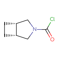 Chemical structure of (1R,5S)-3-azabicyclo[3.2.0]heptane-3-carbonyl chloride - CSSB00116850216