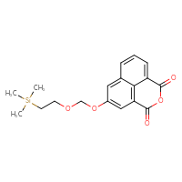 Chemical structure of 11-{[2-(trimethylsilyl)ethoxy]methoxy}-3-oxatricyclo[7.3.1.0⁵,¹³]trideca-1(13),5,7,9,11-pentaene-2,4-dione - CSSB21432559278