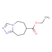 Chemical structure of ethyl 5H,6H,7H,8H,9H-[1,2,4]triazolo[4,3-a]azepine-7-carboxylate - CSSB01991718759