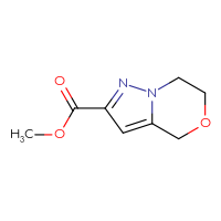 Chemical structure of methyl 4H,6H,7H-pyrazolo[3,2-c][1,4]oxazine-2-carboxylate - CSSB00020639435