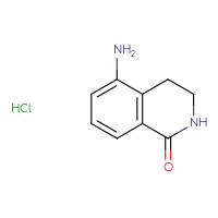 Chemical structure of 5-amino-1,2,3,4-tetrahydroisoquinolin-1-one hydrochloride - CSSB00015205617