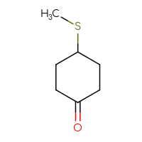 Chemical structure of 4-(methylsulfanyl)cyclohexan-1-one - CSSB00009860825