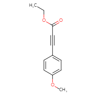 Chemical structure of ethyl 3-(4-methoxyphenyl)prop-2-ynoate - CSSB00012353605