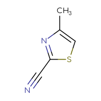 Chemical structure of 4-methyl-1,3-thiazole-2-carbonitrile - CSSB00000699144