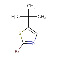 Chemical structure of 2-bromo-5-tert-butyl-1,3-thiazole - CSSB00013210800